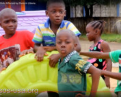 online fundraising video with orphaned children sponsor request