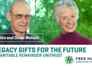 thumbnail of Jim and Diane Watson in charitable remainder unitrust legacy gift video for Fred Hutchinson Cancer Research Center