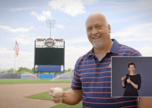 Thumbnail for Disability Employment Awareness Video with Cal Ripken holding baseball and ASL interpreter picture in picture