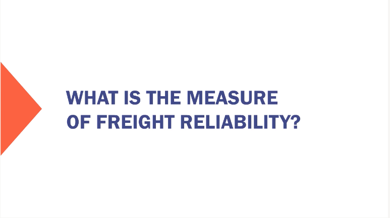 What is the Measure of Freight Reliability?