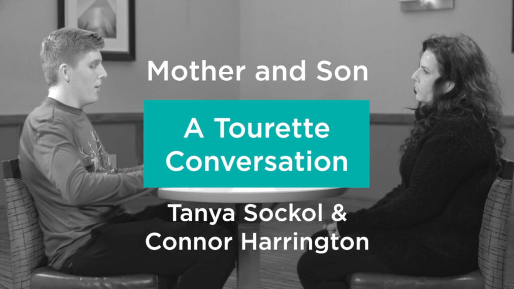 Mother and son discussing Tourette syndrome in healthcare storytelling video