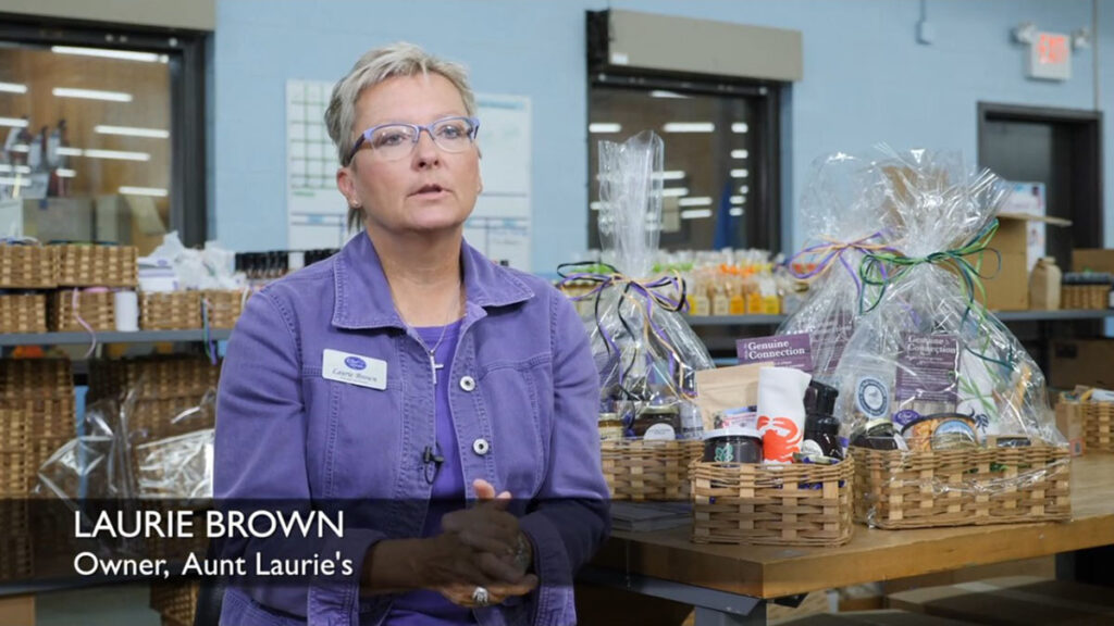 Social impact entrepreneur Laurie Brown interview in nonprofit storytelling video