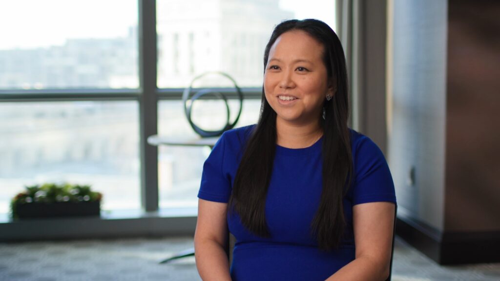 thumbnail for a medical foundation overview video with a medical researcher awardee