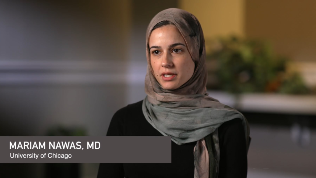 thumbnail for translating medical research for patient education video with Miriam Nawas MD