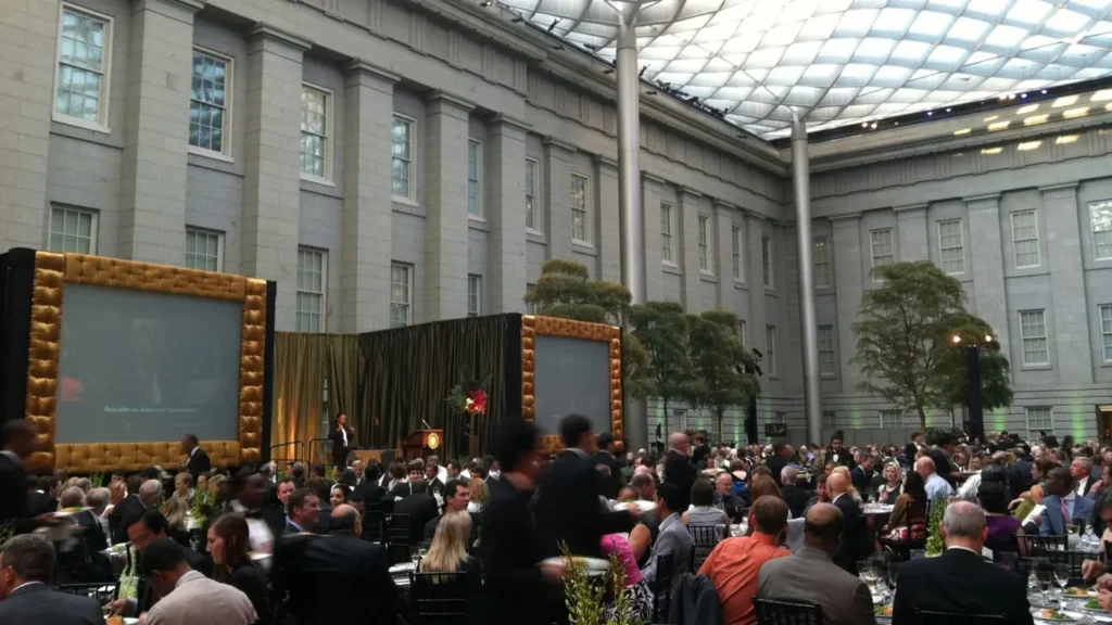 Event filming at National Portrait Gallery venue