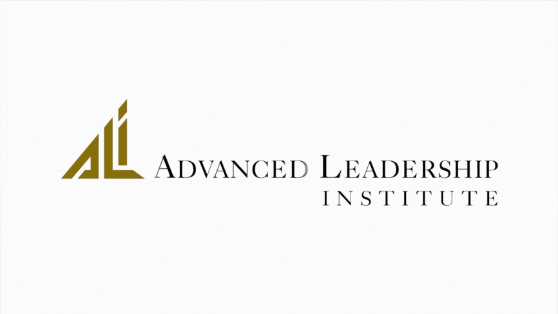 Advanced Leadership Institute logo featuring a gold "ALI" monogram next to the organization's name