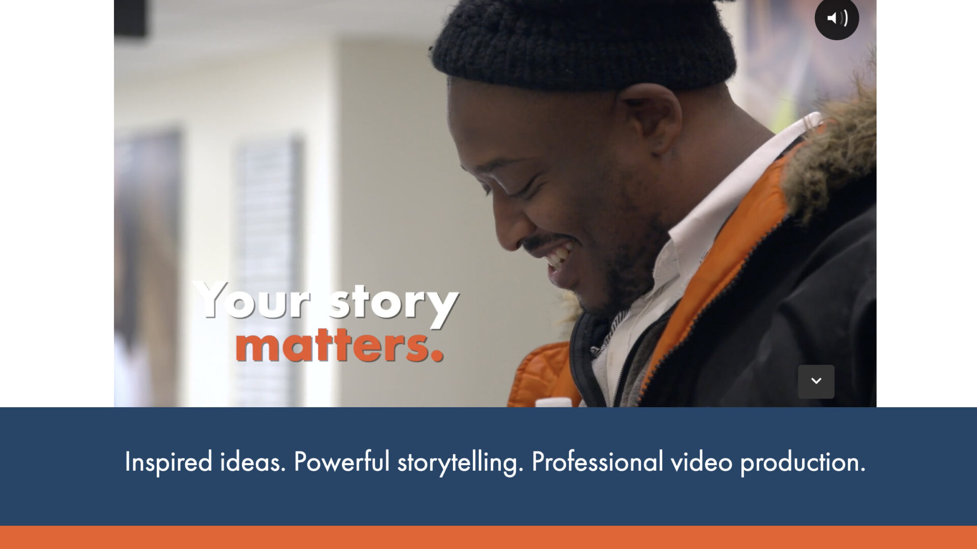 thumbnail of MiniMatters home page about placing video above the fold and video storytelling