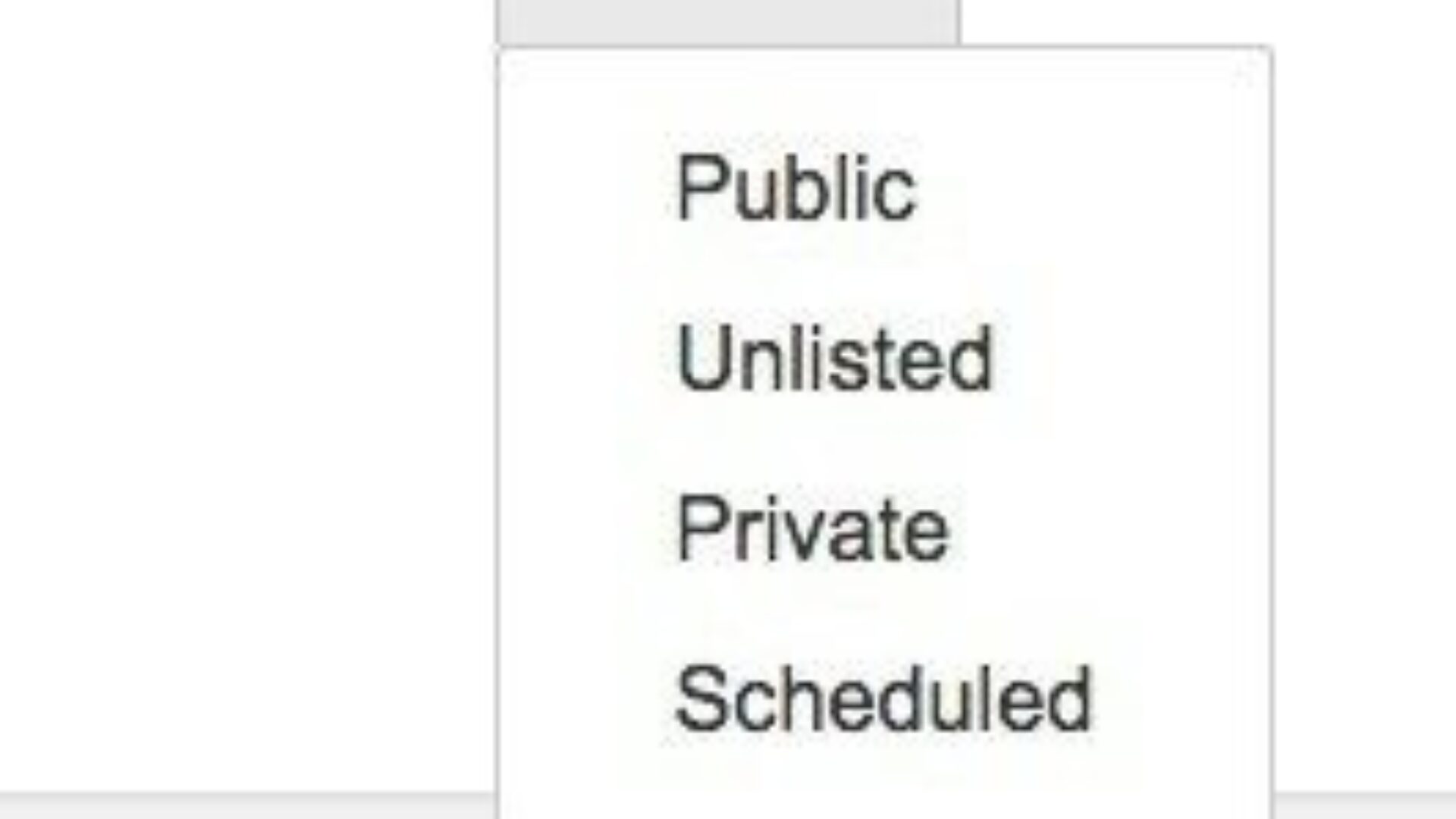 YouTube Scheduled Videos CU