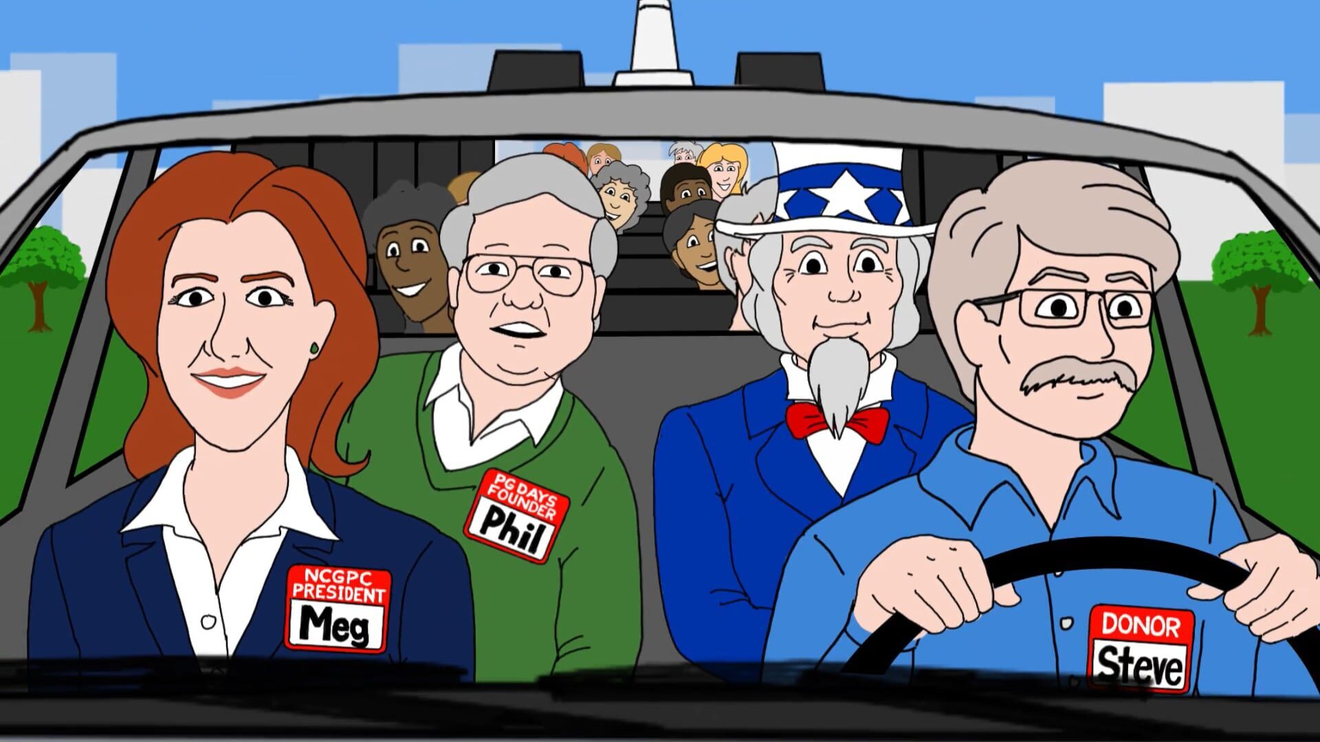 thumbnail for a customized animated association anniversary video