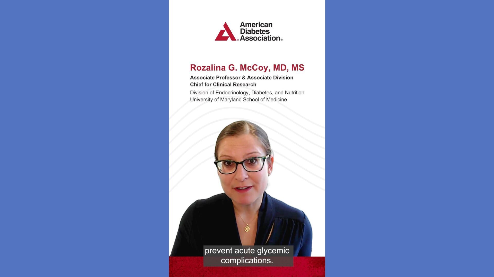 Healthcare provider and patient discussing diabetes prevention in vertical video thumbnail